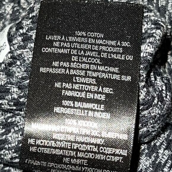 NWOT Ted Baker London Dekker Houndstooth Button Front Shirt Sz 4 L - Picture 10 of 10